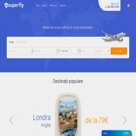 Скриншот главной страницы сайта superfly.md