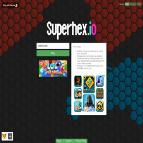Скриншот главной страницы сайта superhex.io