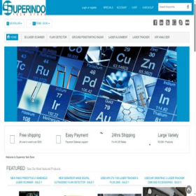 Скриншот главной страницы сайта superindotech.com