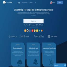 Скриншот главной страницы сайта superminer.biz