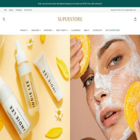 Скриншот главной страницы сайта superstore-theme-beauty.myshopify.com