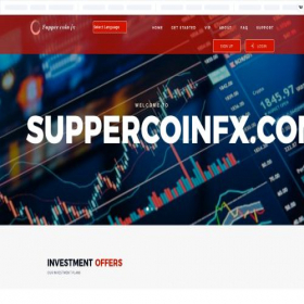 Скриншот главной страницы сайта suppercoinfx.com