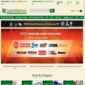 Скриншот главной страницы сайта suppliesdepot.com