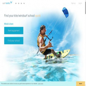 Скриншот главной страницы сайта surf-tarifa.com