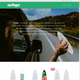 Скриншот главной страницы сайта surfinger.ru