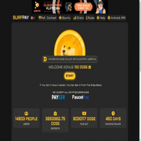 Скриншот главной страницы сайта surfpay.xyz
