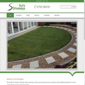 Скриншот главной страницы сайта surisdriveways.co.uk