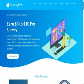 Скриншот главной страницы сайта survey-pot.com