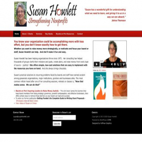 Скриншот главной страницы сайта susanhowlett.com
