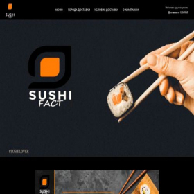 Скриншот главной страницы сайта sushi-fact.ru