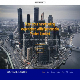Скриншот главной страницы сайта sustenabletradesltd.com