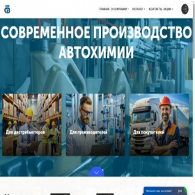 Скриншот главной страницы сайта sv-him.ru