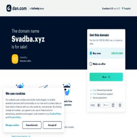 Скриншот главной страницы сайта svadba.xyz