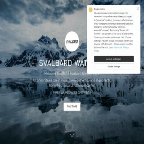 Скриншот главной страницы сайта svalbard.one