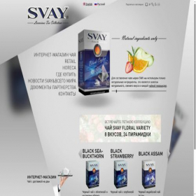 Скриншот главной страницы сайта svay.ru