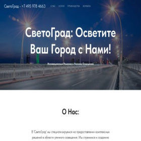 Скриншот главной страницы сайта svegrad.ru