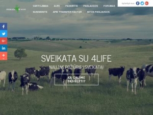 Скриншот главной страницы сайта sveikatasu4life.com
