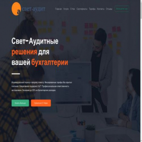 Скриншот главной страницы сайта svet-audit.com