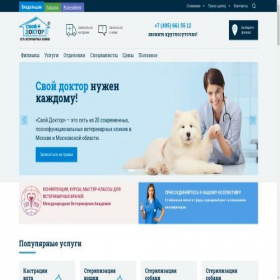 Скриншот главной страницы сайта svoydoctor.ru