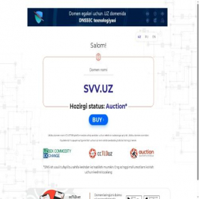 Скриншот главной страницы сайта svv.uz
