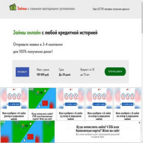 Скриншот главной страницы сайта svzaimys1.ru