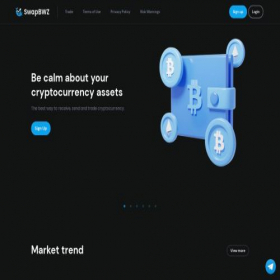 Скриншот главной страницы сайта swapbwz.com