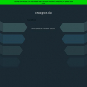 Скриншот главной страницы сайта sweetgreen.site