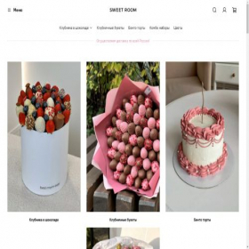 Скриншот главной страницы сайта sweetroom.shop