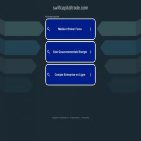 Скриншот главной страницы сайта swiftcapitaltrade.com