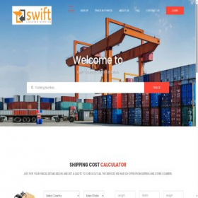 Скриншот главной страницы сайта swiftcourrier.com