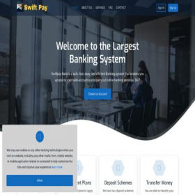 Скриншот главной страницы сайта swiftpaylite.com