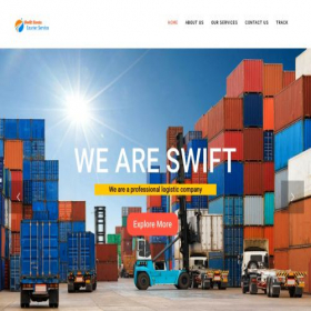 Скриншот главной страницы сайта swiftroutecourier.com