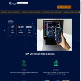 Скриншот главной страницы сайта swifttradesphere.com
