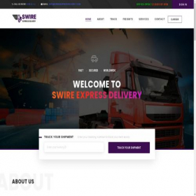 Скриншот главной страницы сайта swireexpressdelivery.com