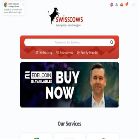 Скриншот главной страницы сайта swisscows.com