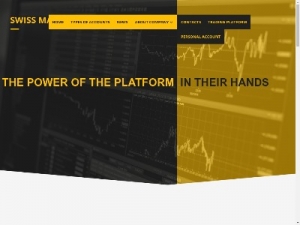 Скриншот главной страницы сайта swissmarketindex.com