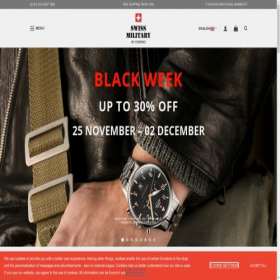 Скриншот главной страницы сайта swissmilitarywatches.ch