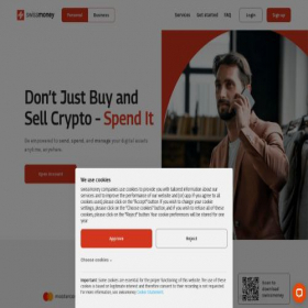 Скриншот главной страницы сайта swissmoney.com