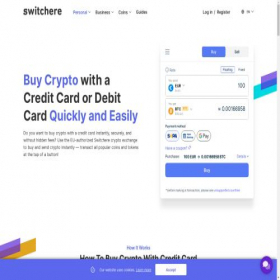 Скриншот главной страницы сайта switchere.com