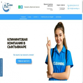 Скриншот главной страницы сайта syktyvkar.cleanbig.ru