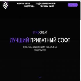 Скриншот главной страницы сайта synccheat.ru