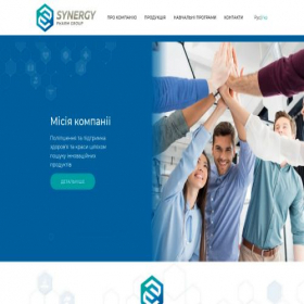 Скриншот главной страницы сайта synergy-pharm.com.ua