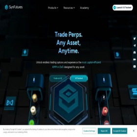 Скриншот главной страницы сайта synfutures.com