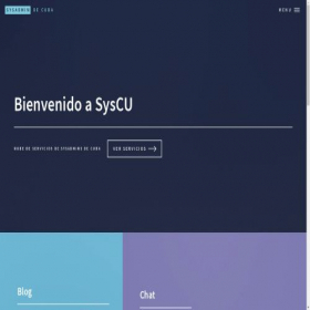 Скриншот главной страницы сайта syscu.net