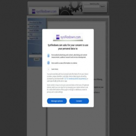 Скриншот главной страницы сайта sysfiledown.com