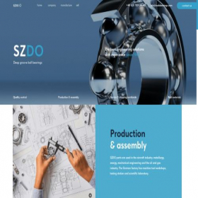 Скриншот главной страницы сайта szdobearings.com