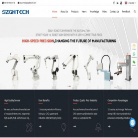 Скриншот главной страницы сайта szghtech.com