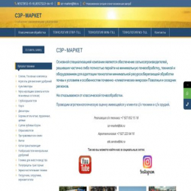 Скриншот главной страницы сайта szr-market.ru