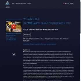 Скриншот главной страницы сайта tadinv.com