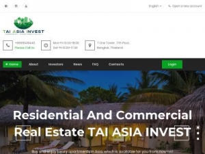 Скриншот главной страницы сайта tai-invest.com
